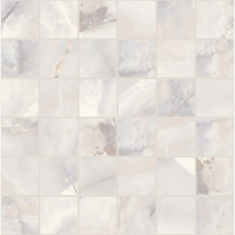 767641 Мозаика Onyx&More White Onyx Glossy Mosaico 5x5 30x30