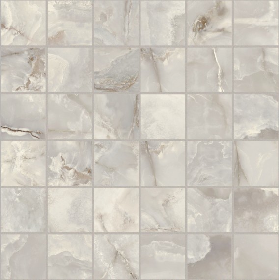 Мозаика 767644 Мозаика Onyx&More Silver Onyx Glossy Mosaico 5x5 30x30