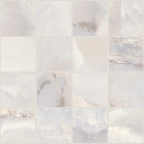 Мозаика 767692 Мозаика Onyx&More White Onyx Glossy Mosaico 6mm 7,5x7,5 30x30