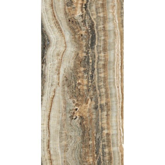 Керамогранит 778840 Керамогранит Eccentric Luxe Caramel Glossy 9mm 60x120