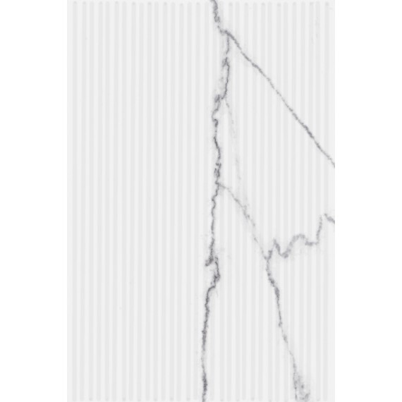 Ступени 8377 Плитка Мираколи белый глянцевый структура 20x30x0,86