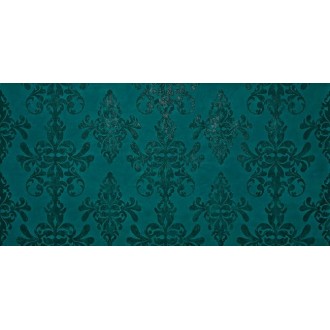 8EDH Ewall Petroleum Green Damask 40x80