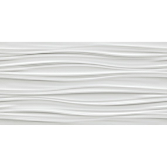 Керамическая плитка 8SBW 3D Wall Ribbon White Matt. 40x80