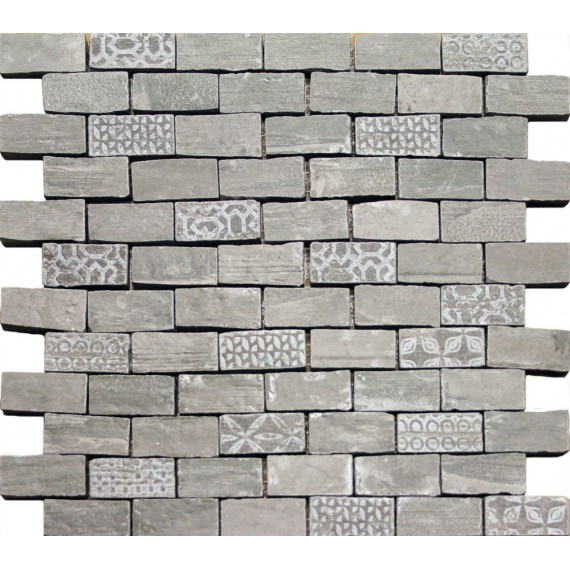 Мозаика 98285 Chamarel Spaccatella Deco Avio 30x30