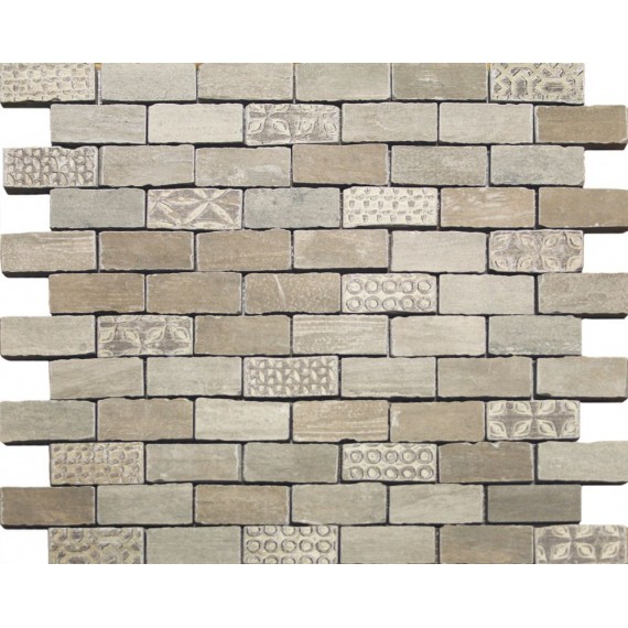 Мозаика 98288 Chamarel Spaccatella Deco Natural 30x30