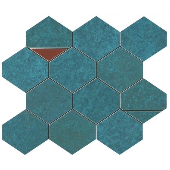 Мозаика 9BNV Blaze Verdigris Mosaico Nest 29.4x25.8