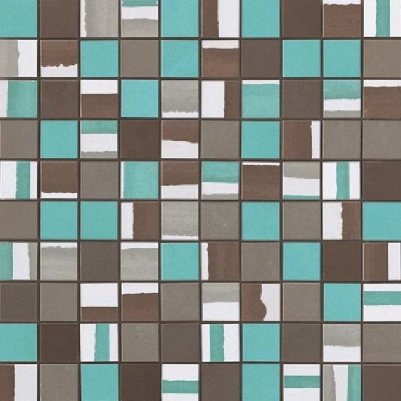Мозаика 9DMT Dwell Turquoise Mosaico Mix 30,5х30,5