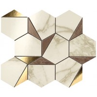 9EHB Marvel Gold Hex Brown-Calacatta 25.1x29