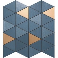 9MDU MEK BLUE MOSAICO DIAMOND GOLD WALL 30,5x30,5