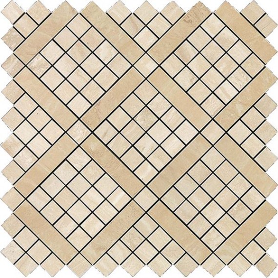 Мозаика 9MVA Marvel Travertino Alabastrino Diagonal Mosaic 30.5x30.5