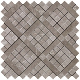 9MVD Marvel Grey Fleury Diagonal Mosaic 30.5x30.5