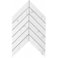 9SCA Marvel Carrara Pure Chevron Wall 30,5X25