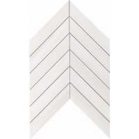 9SCD Marvel Bianco Dolomite Chevron Wall 30.5x25