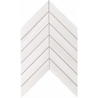 9SCD Marvel Bianco Dolomite Chevron Wall 30.5x25