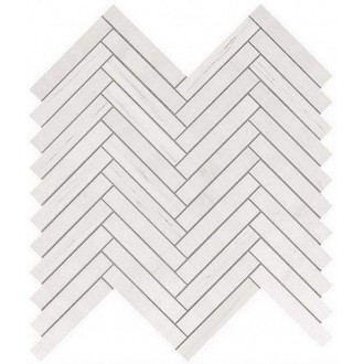 9SHD Marvel Bianco Dolomite Herringbone Wall 30,5x30