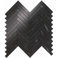 9SHN Marvel Nero Marquina Herringbone Wall 30,5x30