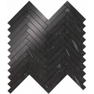 9SHN Marvel Nero Marquina Herringbone Wall 30,5x30