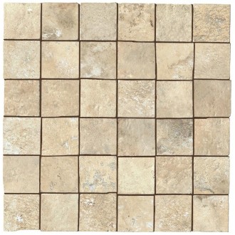 A0TZ Aix Blanc Mosaico Tumbled 30x30