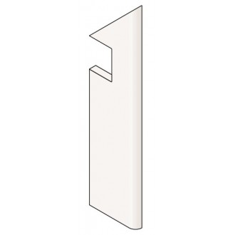 A0U6 Dolmen Pro Grigio Battiscopa Sag.Dx 7.2x30