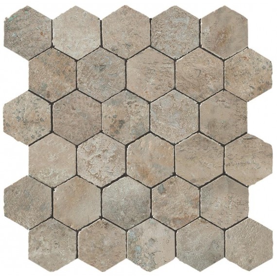 Мозаика A0UC Aix Cendre Honeycomb Tumbled 30x31