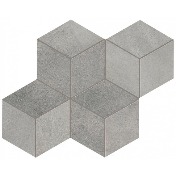 Мозаика A0UL Blaze Aluminium Mosaico Esagono Lapp 30x35
