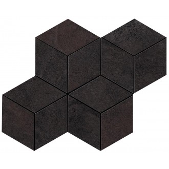 A0UN Blaze Iron Mosaico Esagono Lapp 30x35