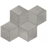 A0UO Blaze Aluminium Mosaico Esagono Matt 30x35