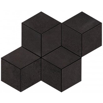 A0UQ Blaze Iron Mosaico Esagono Matt 30x35