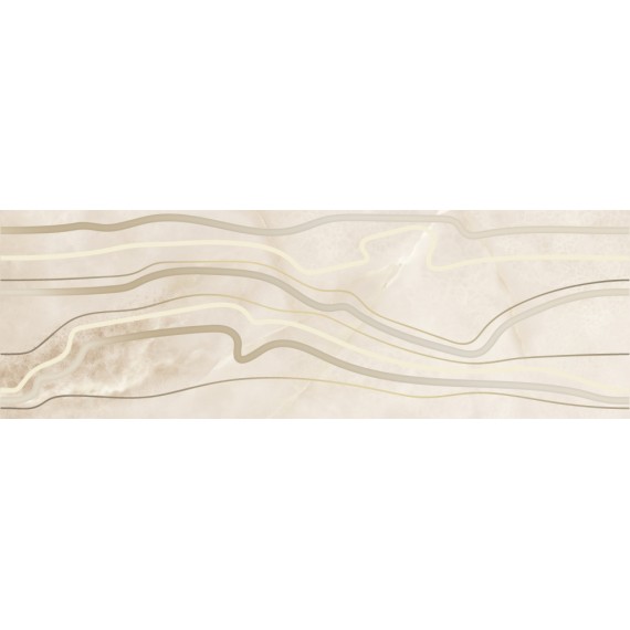 Керамическая плитка A15921 вставка Ivory линии бежевый 25x75