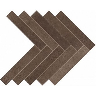 A1DE Dwell Brown Leather Herringbone 36.2x41.2