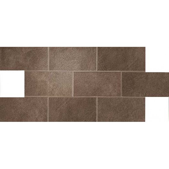 Керамогранит A1E6 Dwell Brown Leather Brick Lappato 21.7x43.6