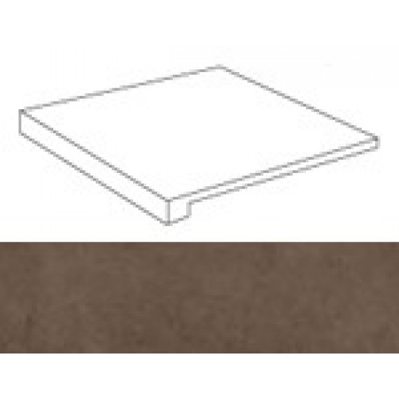 Ступени A1K6 Dwell Brown Leather Scalino Angolare SX 33х33