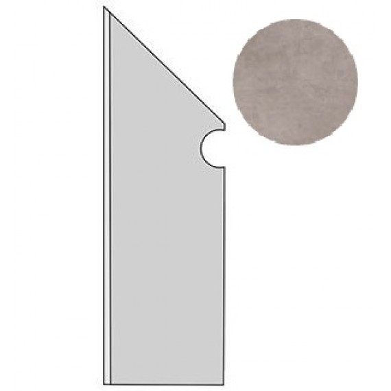 Керамогранит A1LG Dwell Gray Battiscopa Sagomato SX 7.2х30