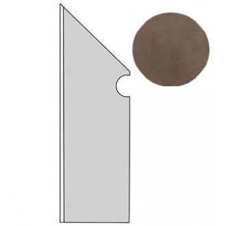 A1LI Dwell Brown Leather Battiscopa Sagomato SX 7.2х30