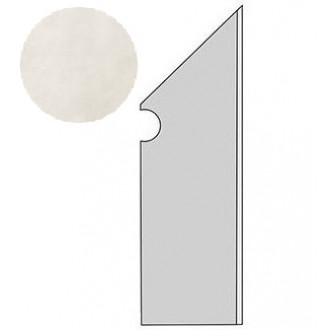 A1LK Dwell Off White Battiscopa Sagomato DX 7.2x30