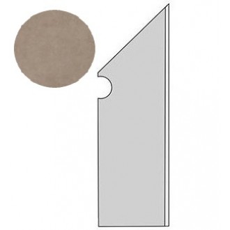 A1LN Dwell Greige Battiscopa Sagomato DX 7.2x30