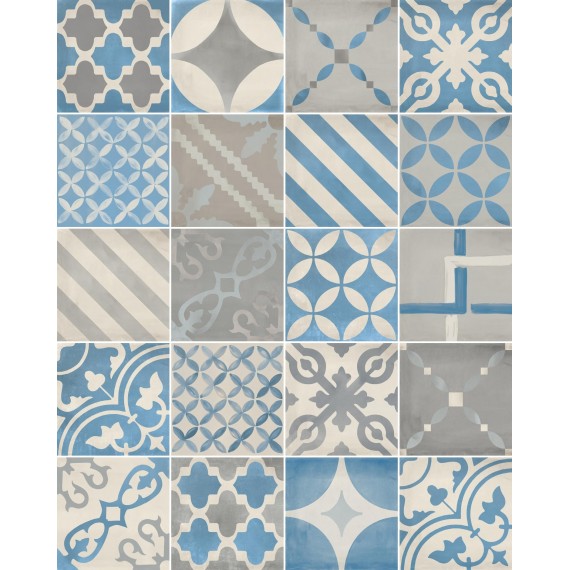 Керамогранит A3OQ Venti Boost Blue Mix R9 20x20