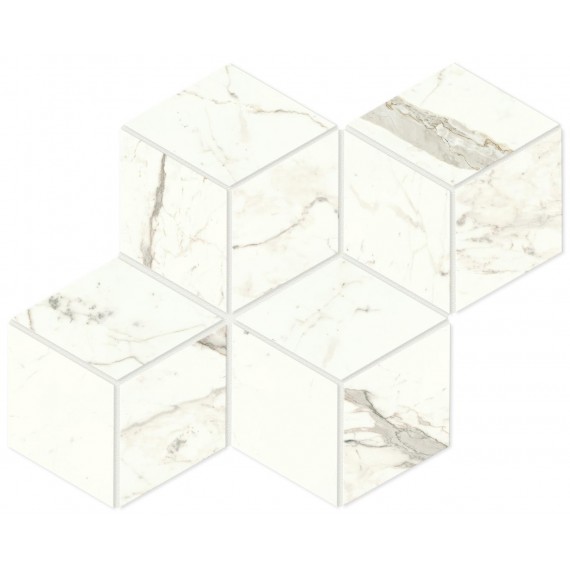 Мозаика A418 Marvel Calacatta Prestigio Mosaico Esagono Matt 30x35