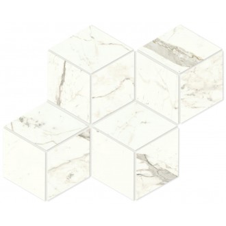 A42W Marvel Calacatta Prestigio Mosaico Esagono Lapp 30x35