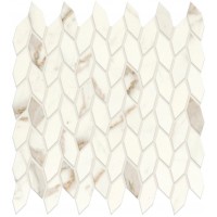A4WP Marvel Calacatta Prestigio Mosaico Twist Silk 30.5x30.5