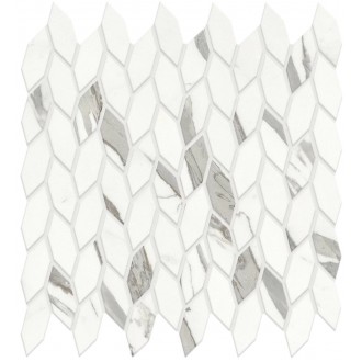 A4WQ Marvel Statuario Supremo Mosaico Twist Silk 30.5x30.5