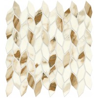 A4WR Marvel Calacatta Imperiale Mosaico Twist Silk 30.5x30.5
