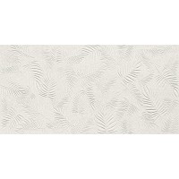 A578 3D Wall Carve Leaf White 40x80