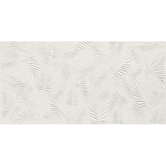 Керамическая плитка A578 3D Wall Carve Leaf White 40x80