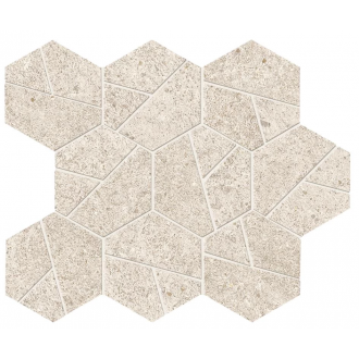 A67I Boost Stone White Mosaico Hex 25x28,5