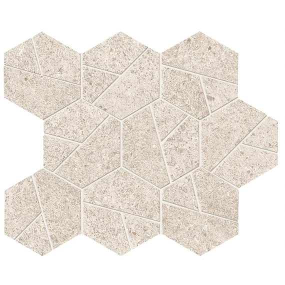 Мозаика A67I Boost Stone White Mosaico Hex 25x28,5