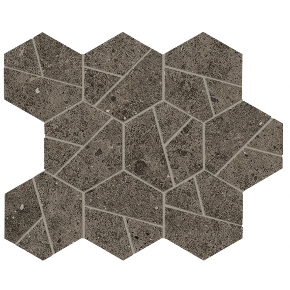 Мозаика A7C1 Boost Stone Tobacco Mosaico Hex 25x28,5