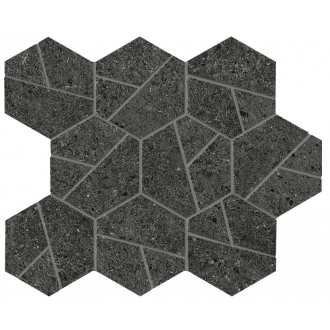 A7C2 Boost Stone Tarmac Mosaico Hex 25x28,5