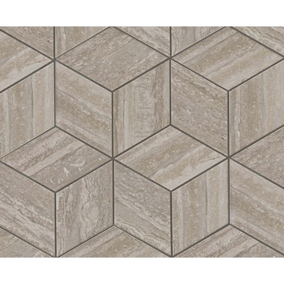 Мозаика ADVN Marvel Trav. Silver Mos. Esagono Lapp. 30х35