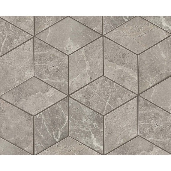 Мозаика ADVO Marvel Grey Fleury Mos. Esagono Lapp 30х35